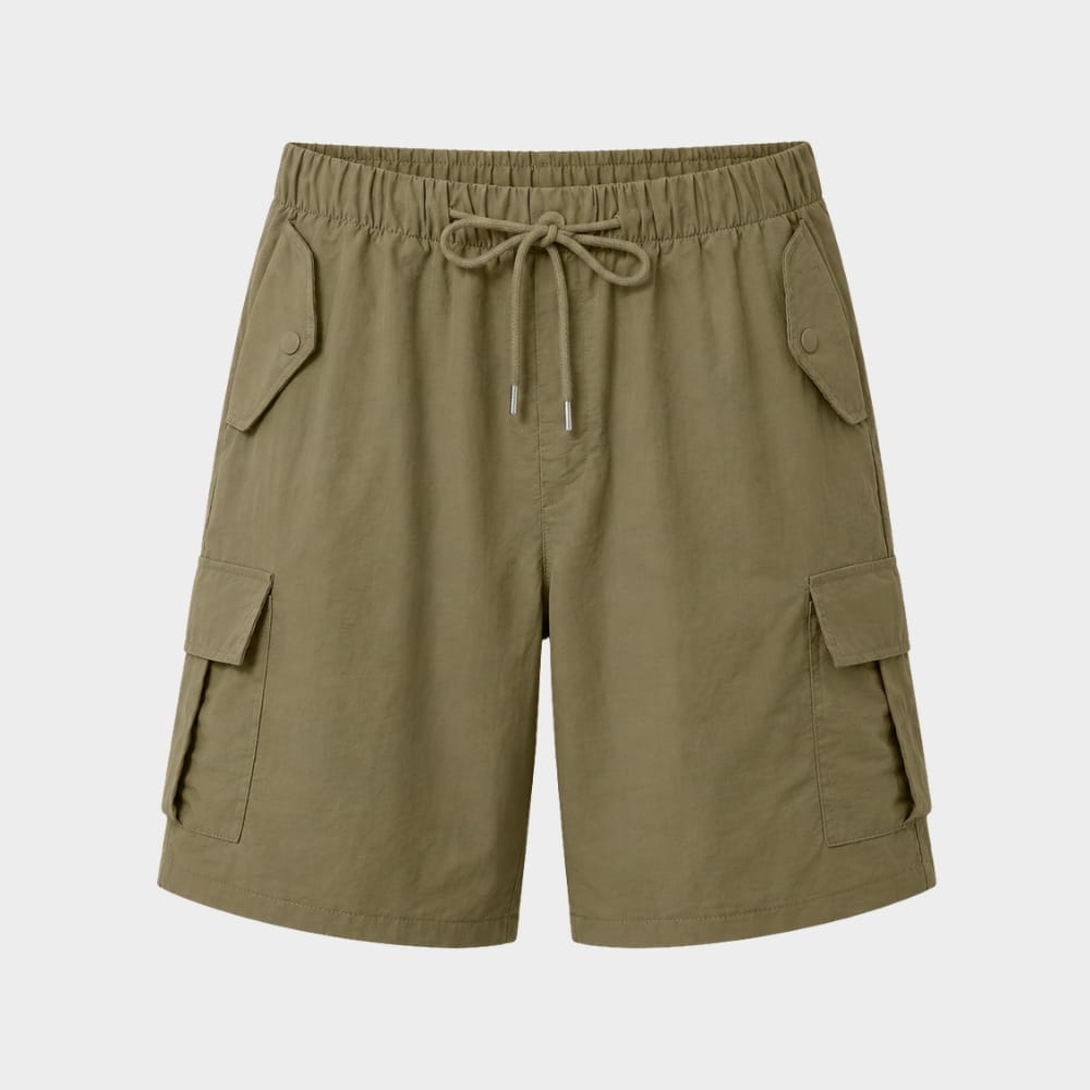 Cairnward-Outdoor womens drawstring cargo shorts knee length outdoor