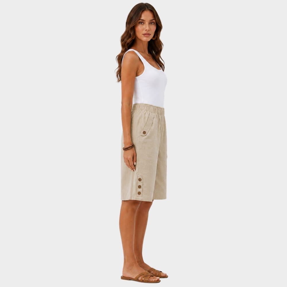 Cairnward-Outdoor womens high waist wide leg summer casual shorts