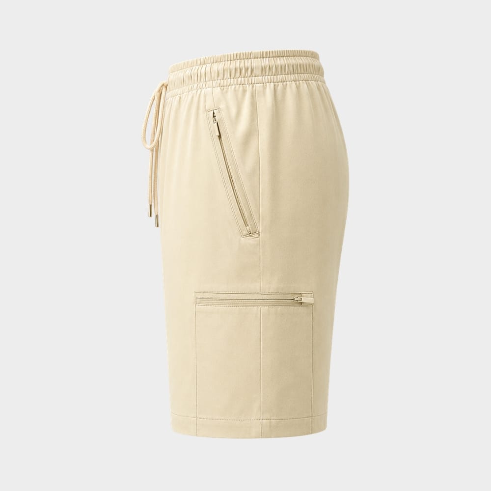 Cairnward-Outdoor womens hiking cargo shorts high waist zipper pockets