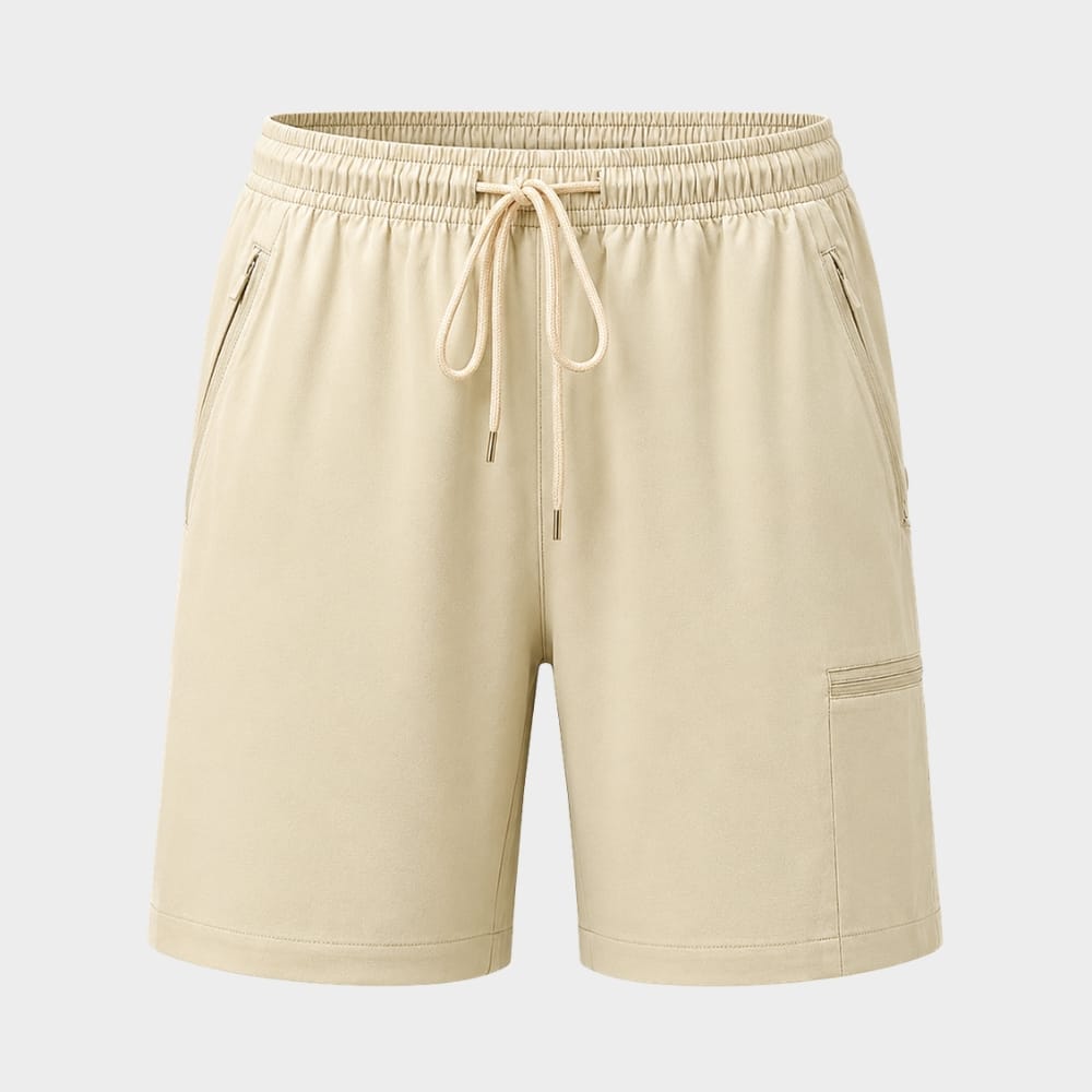 Cairnward-Outdoor womens hiking cargo shorts high waist zipper pockets