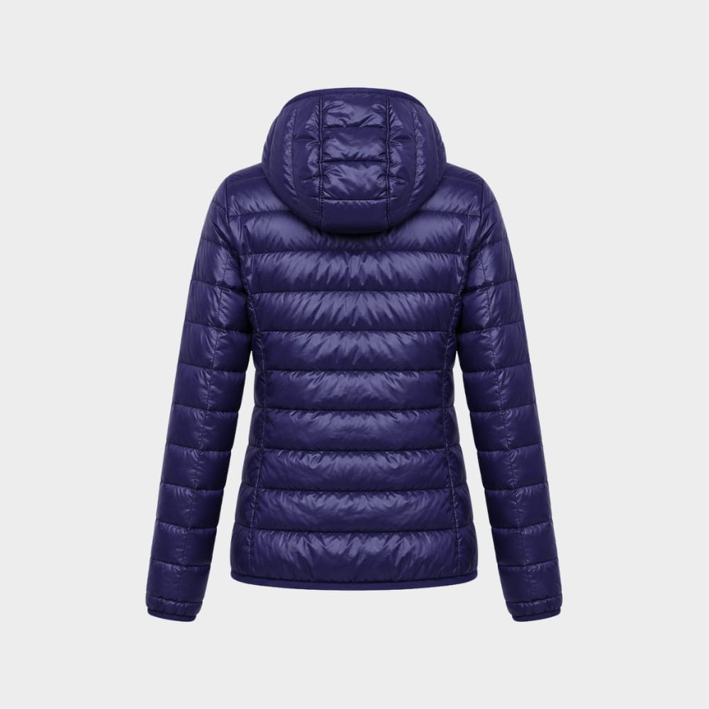 Cairnward-Outdoor womens lightweight hooded down puffer jacket packable