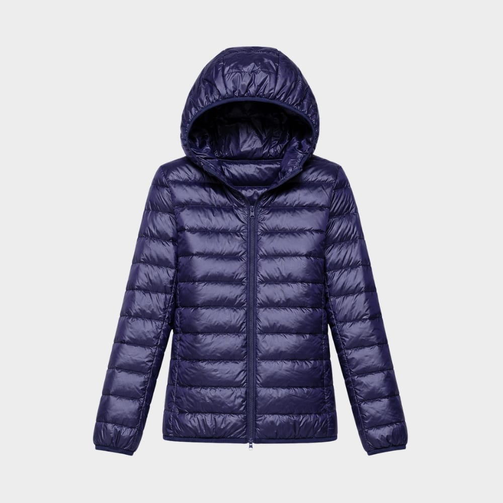 Cairnward-Outdoor womens lightweight hooded down puffer jacket packable