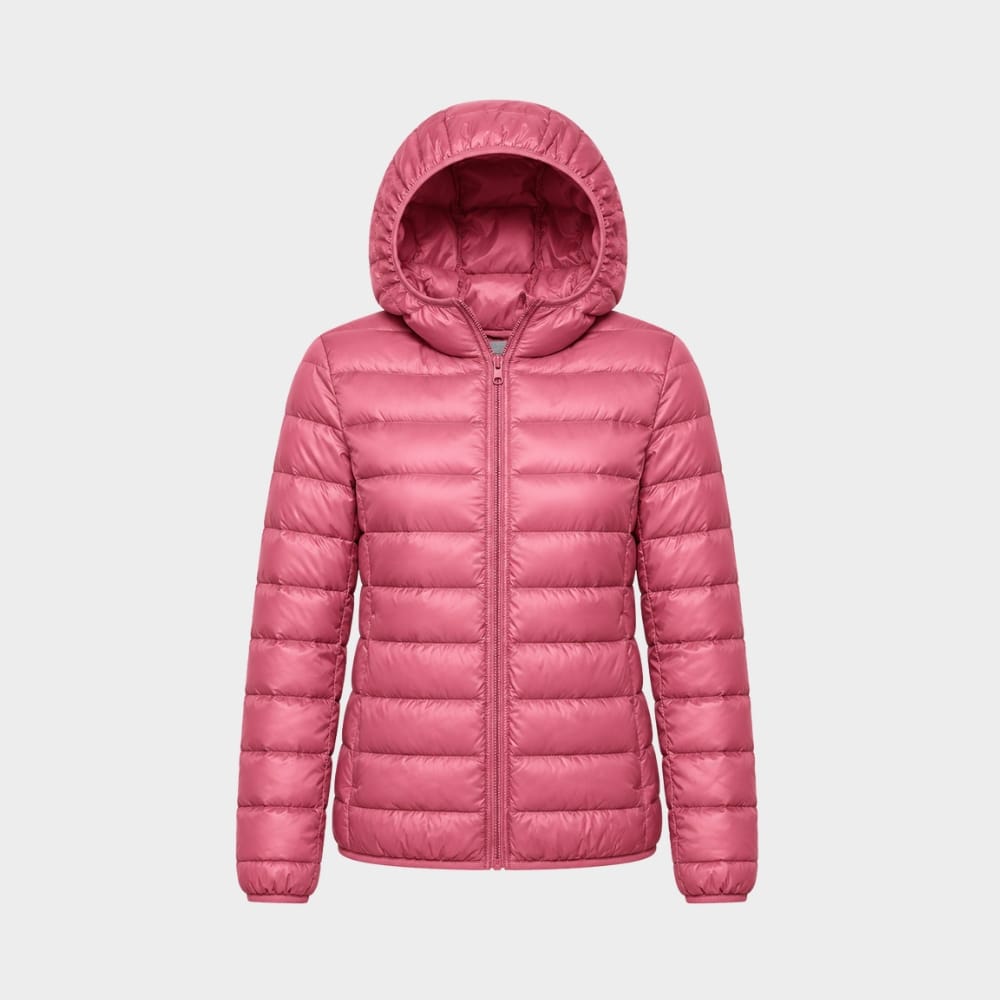 Cairnward-Outdoor womens lightweight hooded down puffer jacket packable