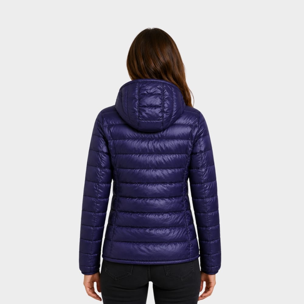 Cairnward-Outdoor womens lightweight hooded down puffer jacket packable