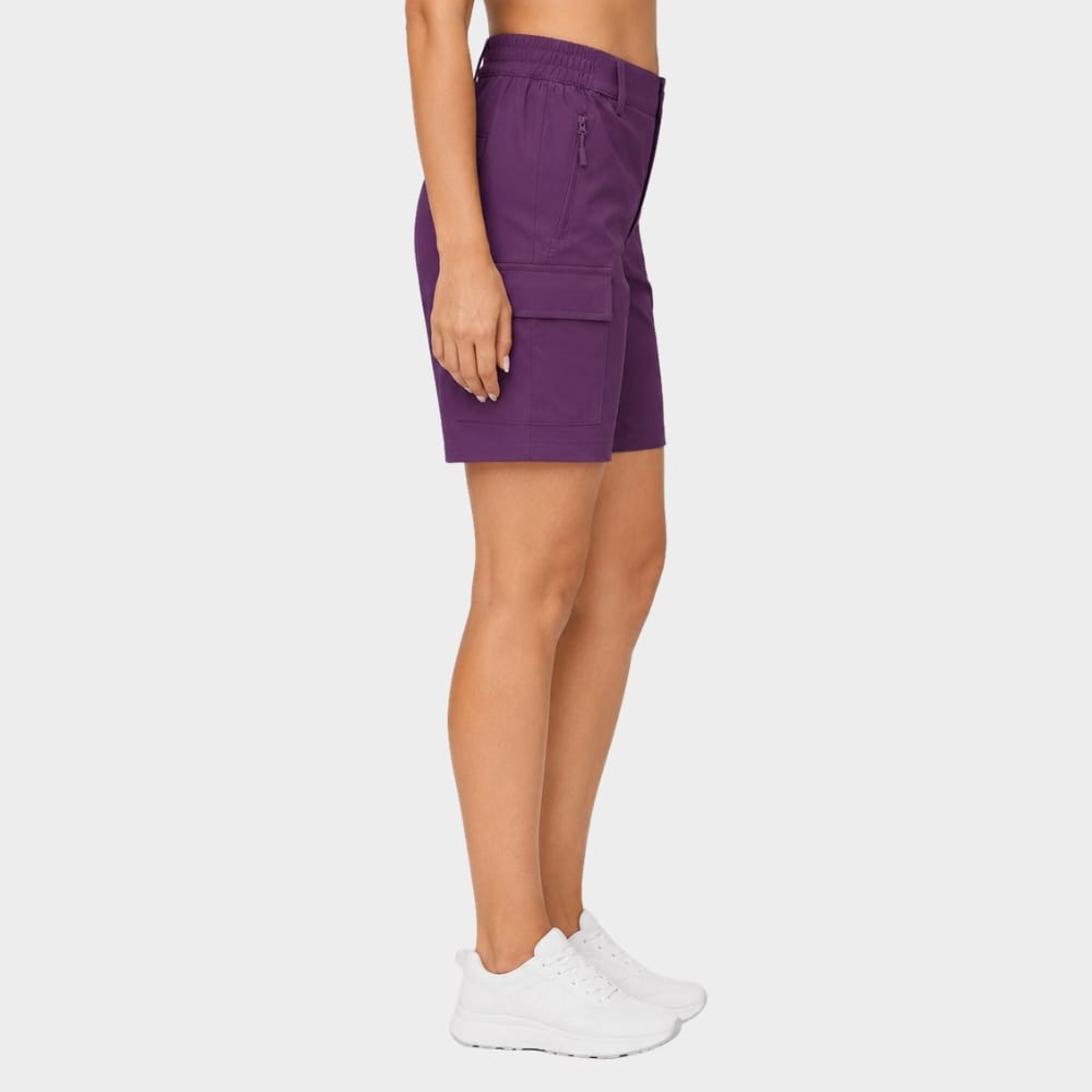Cairnward-Outdoor womens quick dry hiking cargo shorts zipper pockets