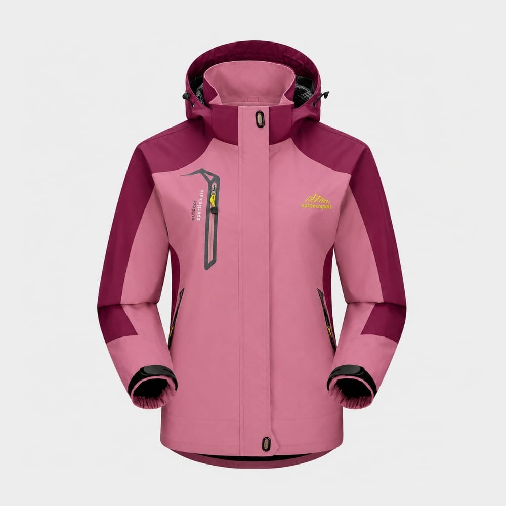 Cairnward-Outdoor womens waterproof windproof hiking jacket hooded outdoor