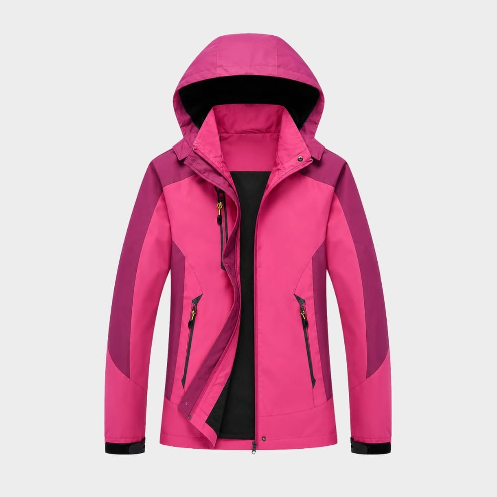 Cairnward-Outdoor womens waterproof windproof hiking jacket hooded outdoor