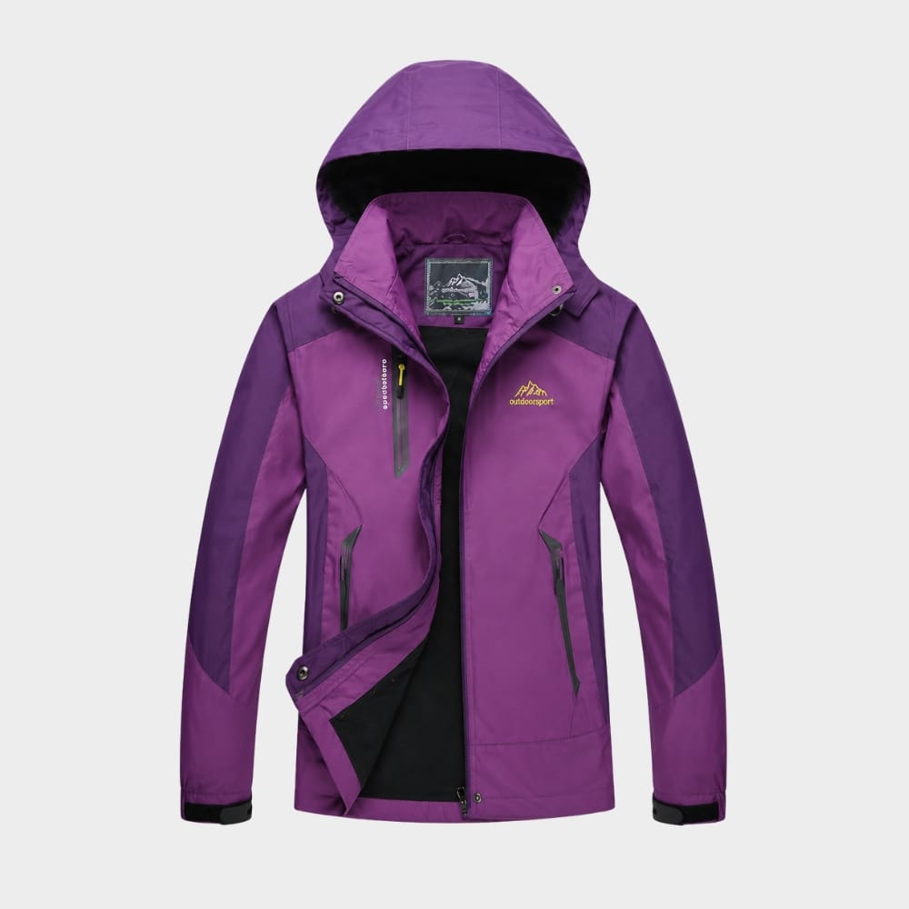 Cairnward-Outdoor womens waterproof windproof hiking jacket hooded outdoor