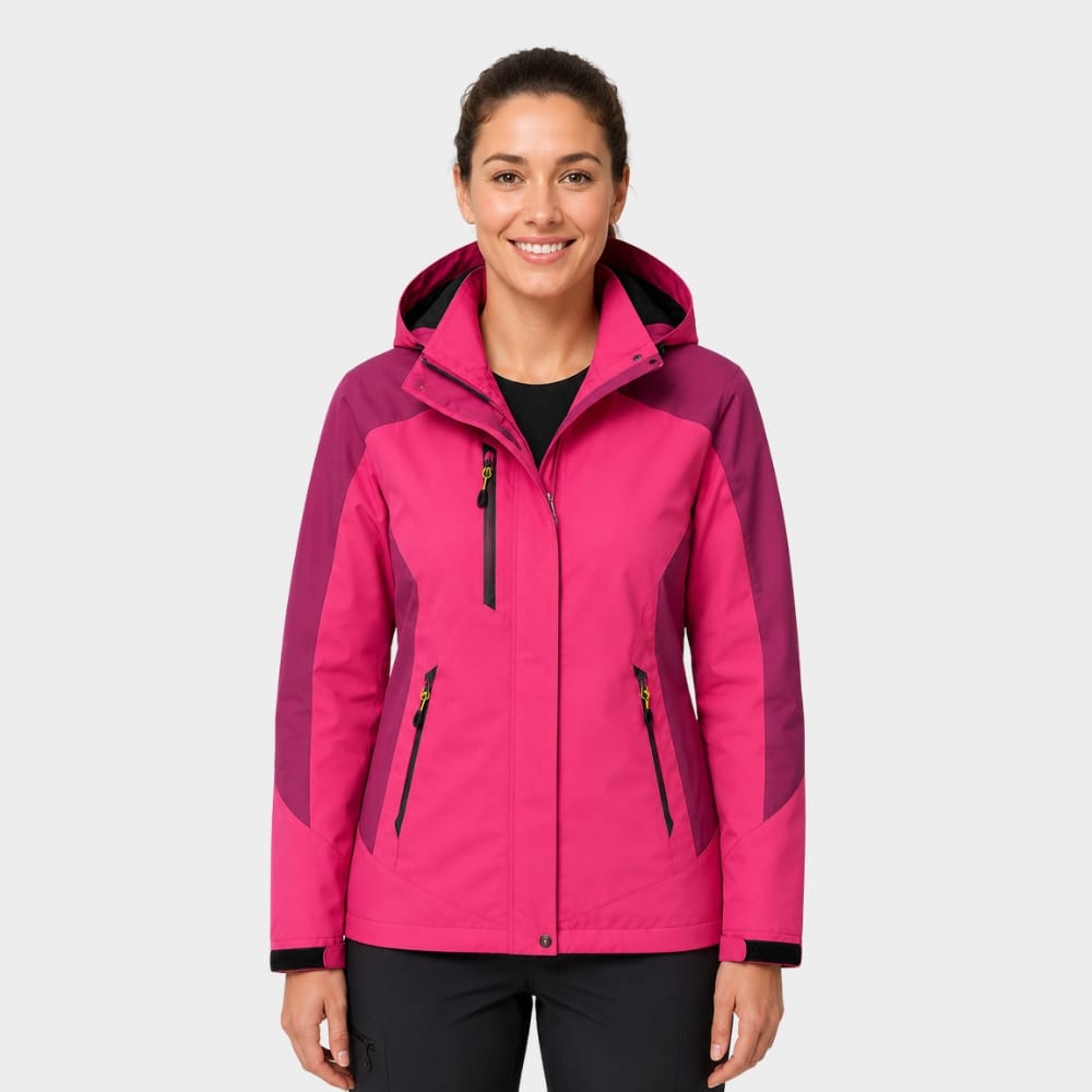 Cairnward-Outdoor womens waterproof windproof hiking jacket hooded outdoor