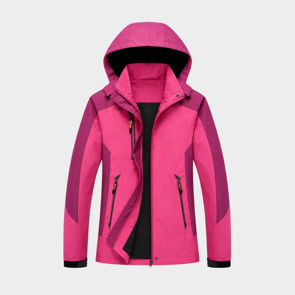 Cairnward-Outdoor womens waterproof windproof hiking jacket hooded outdoor