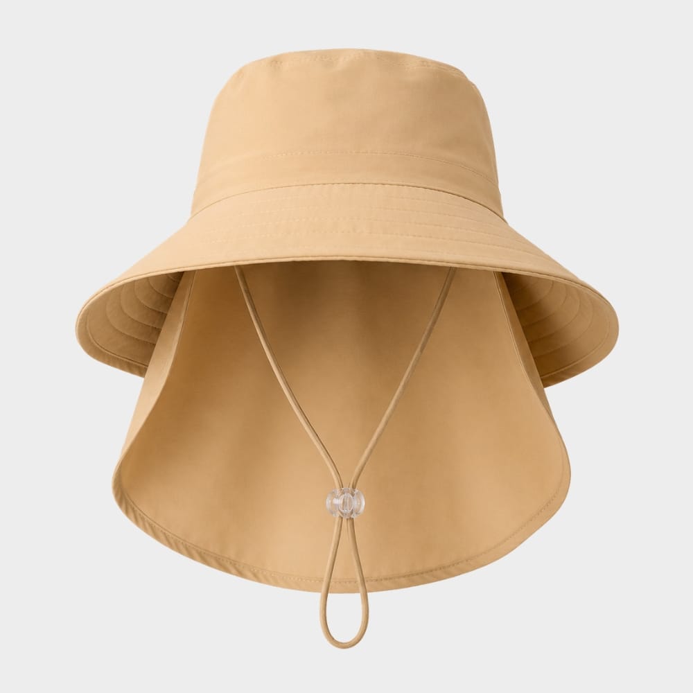 Cairnward-Outdoor womens wide brim sun hat with neck flap ponytail