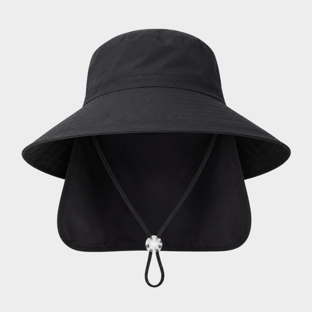 Cairnward-Outdoor womens wide brim sun hat with neck flap ponytail